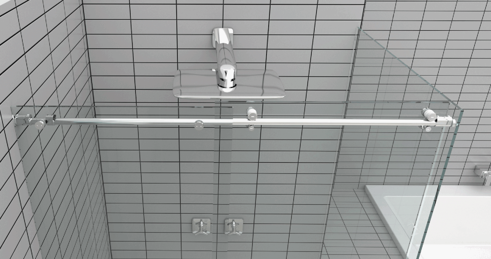 IPH01 Maniglia per box doccia in alluminio anodizzato By GH ITALY